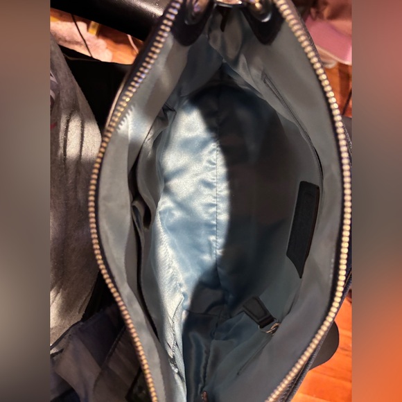 COACH Y2K  Double Front Pocket Navy Blue Handbag - Picture 5 of 7